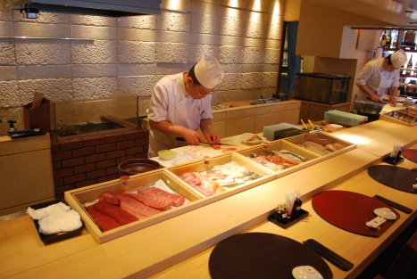 Chef Preparing Our Food at Masazushi 2